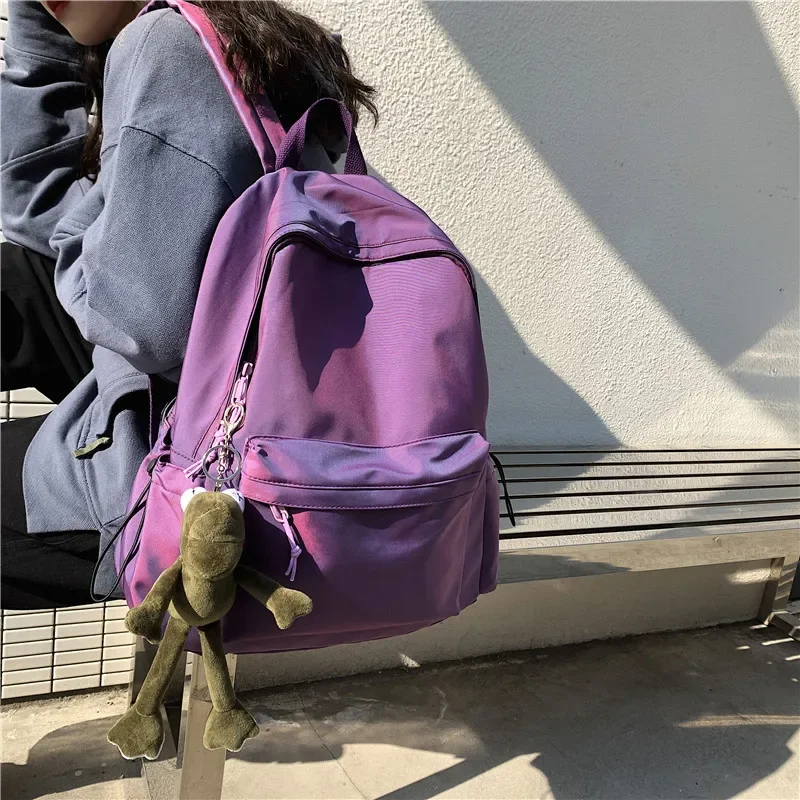 New Women's Backpack Female Fashion New Backpack Unisex Large Capacity Laptop Backpack Nylon Lady Schoolbag Cute Student Bag