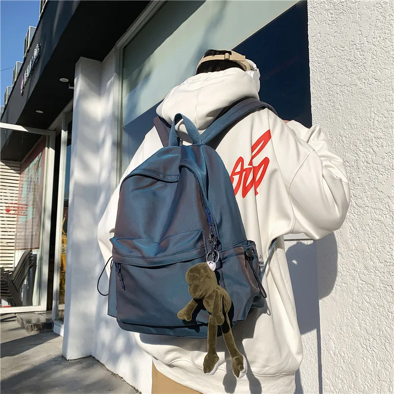 New Women's Backpack Female Fashion New Backpack Unisex Large Capacity Laptop Backpack Nylon Lady Schoolbag Cute Student Bag