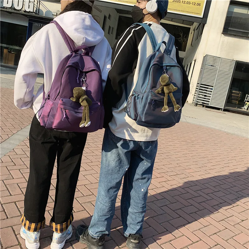 New Women's Backpack Female Fashion New Backpack Unisex Large Capacity Laptop Backpack Nylon Lady Schoolbag Cute Student Bag