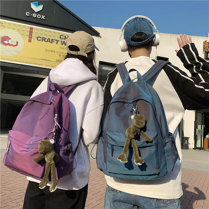 New Women's Backpack Female Fashion New Backpack Unisex Large Capacity Laptop Backpack Nylon Lady Schoolbag Cute Student Bag