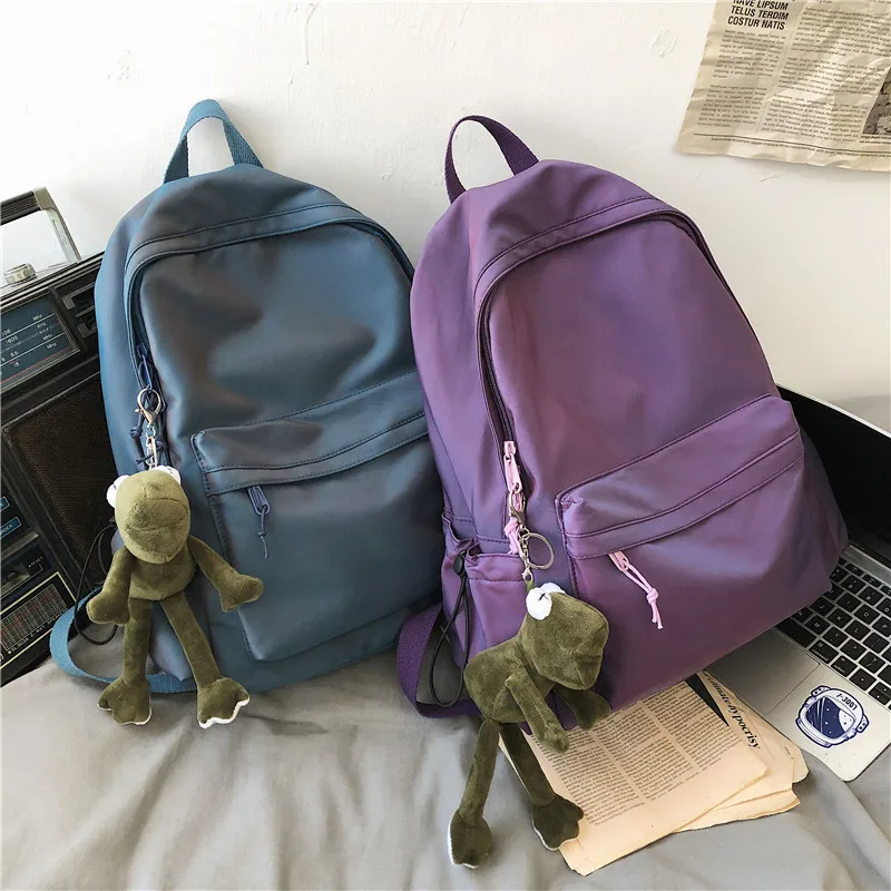 New Women's Backpack Female Fashion New Backpack Unisex Large Capacity Laptop Backpack Nylon Lady Schoolbag Cute Student Bag