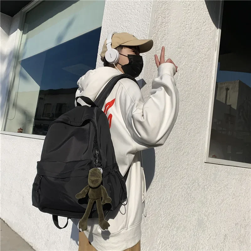 New Women's Backpack Female Fashion New Backpack Unisex Large Capacity Laptop Backpack Nylon Lady Schoolbag Cute Student Bag