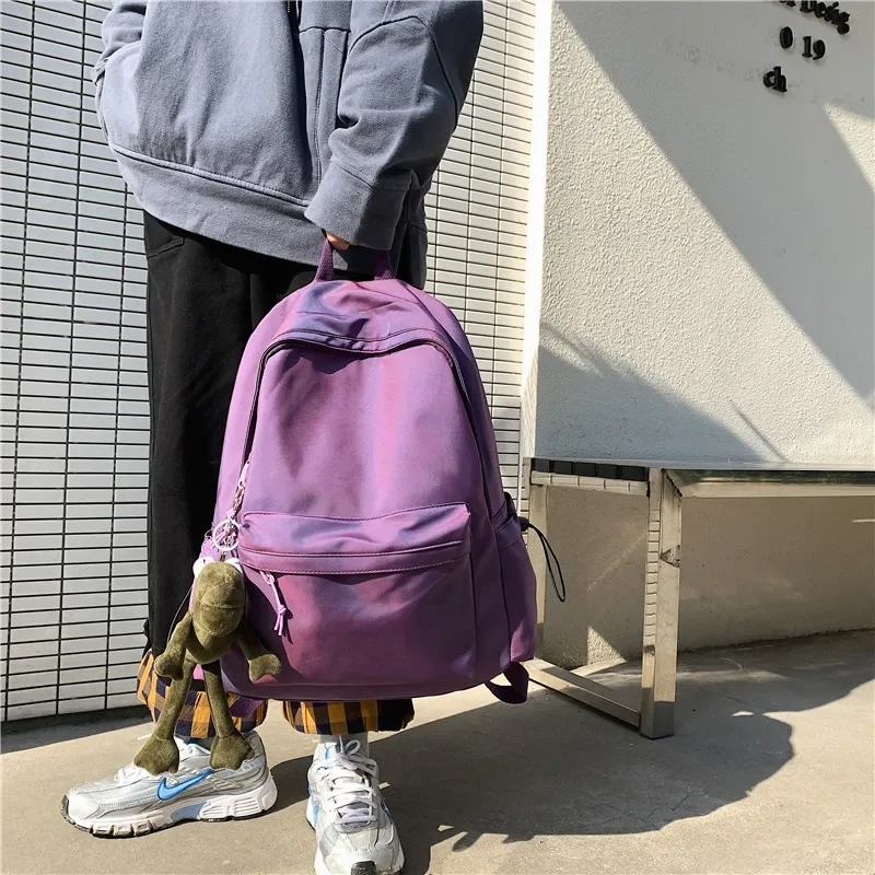New Women's Backpack Female Fashion New Backpack Unisex Large Capacity Laptop Backpack Nylon Lady Schoolbag Cute Student Bag