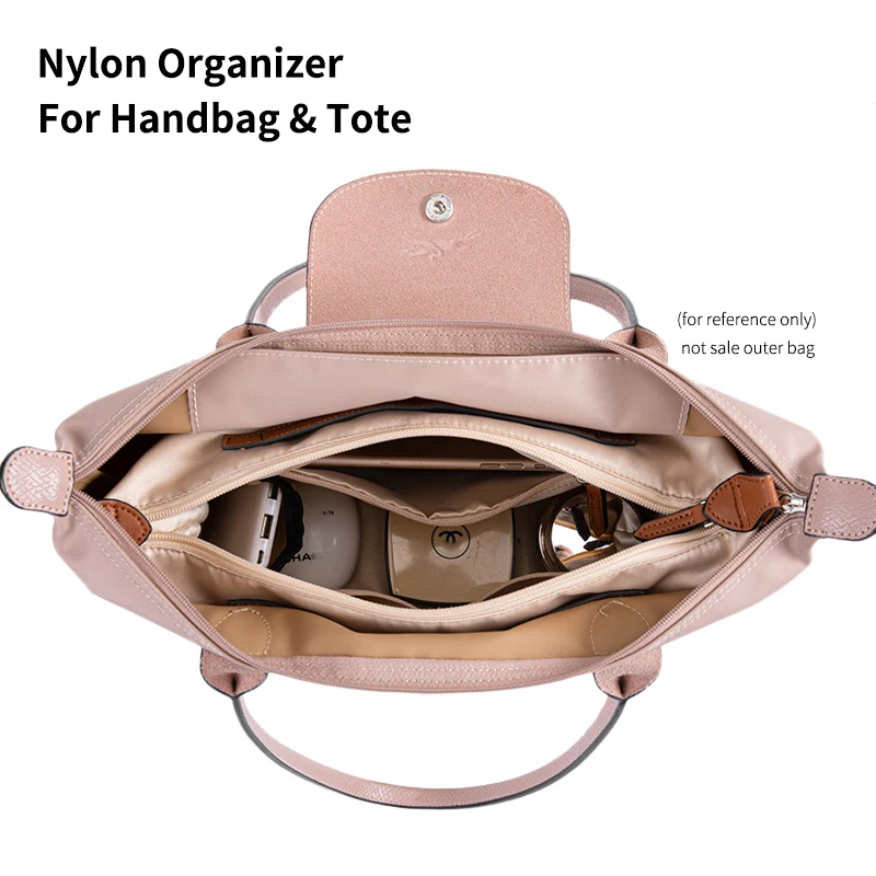 EverToner Nylon Insert Organizer Bag for Longch-mp LE PLIAGE Bag Luxury Handbags Travel Inner Purse Portable Makeup Bags