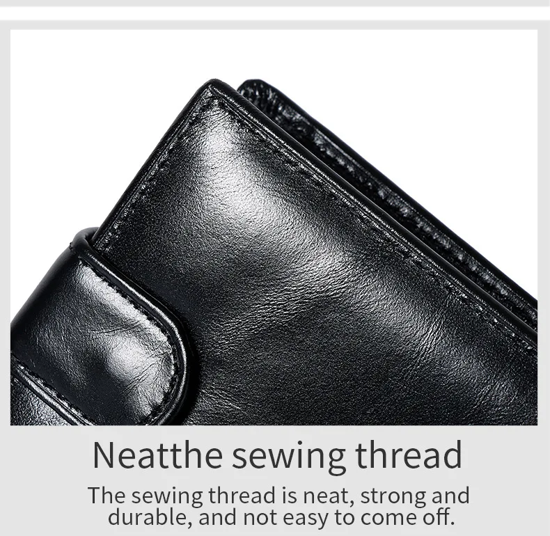 2026 New Men's Genuine Leather Wallet Top Layer Cowhide Short Horizontal Wallet Coin Pocket Card Holder
