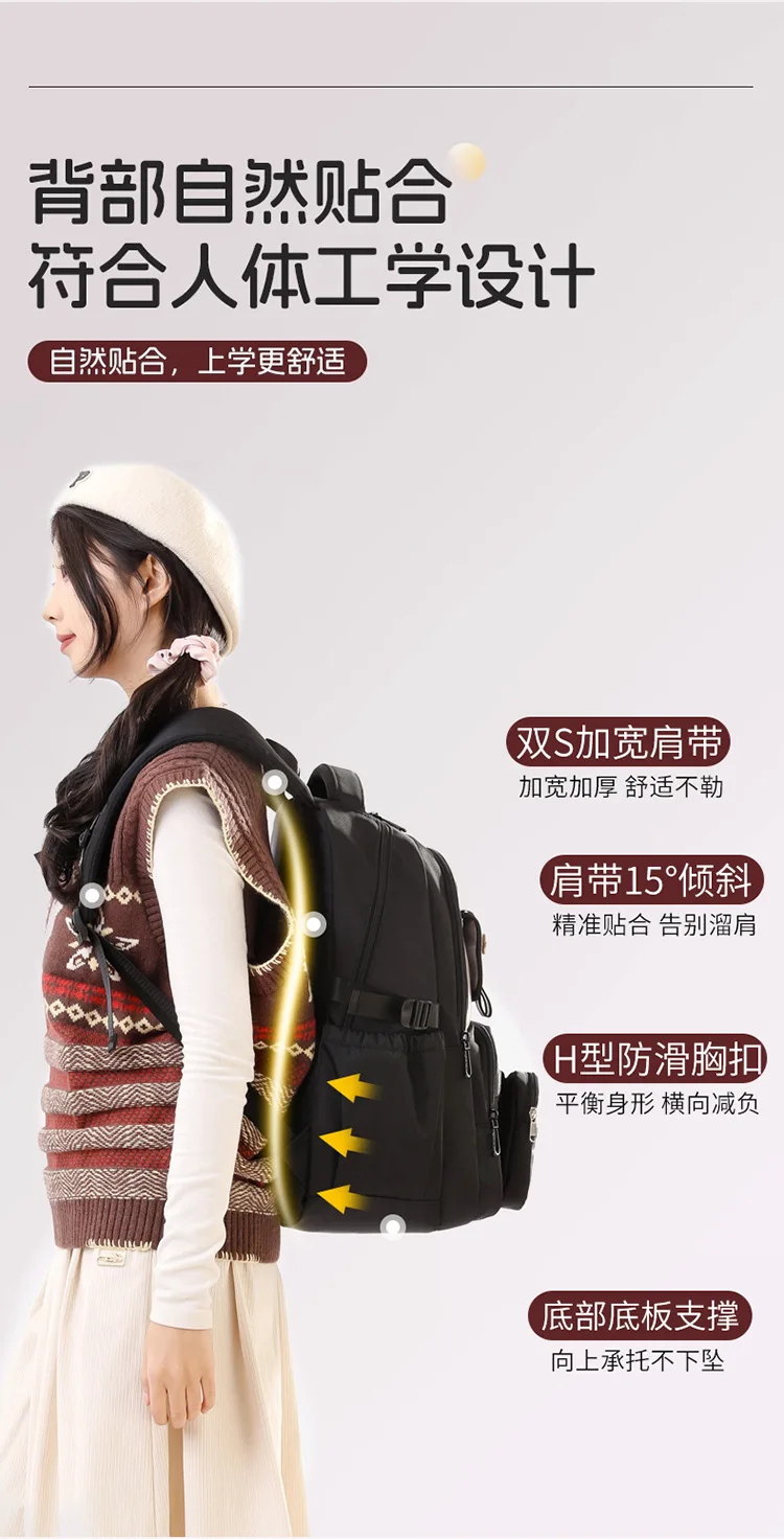 Fashion Girls School Backpack School Bags Teenage laptop Backpack Casual Travel backpack Book Bag Children schoolbag Waterproof