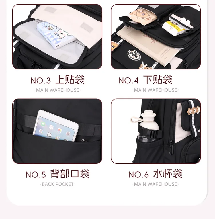 Fashion Girls School Backpack School Bags Teenage laptop Backpack Casual Travel backpack Book Bag Children schoolbag Waterproof