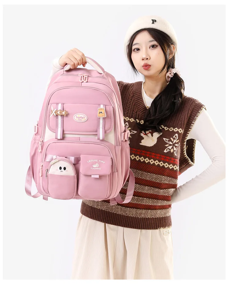 Fashion Girls School Backpack School Bags Teenage laptop Backpack Casual Travel backpack Book Bag Children schoolbag Waterproof