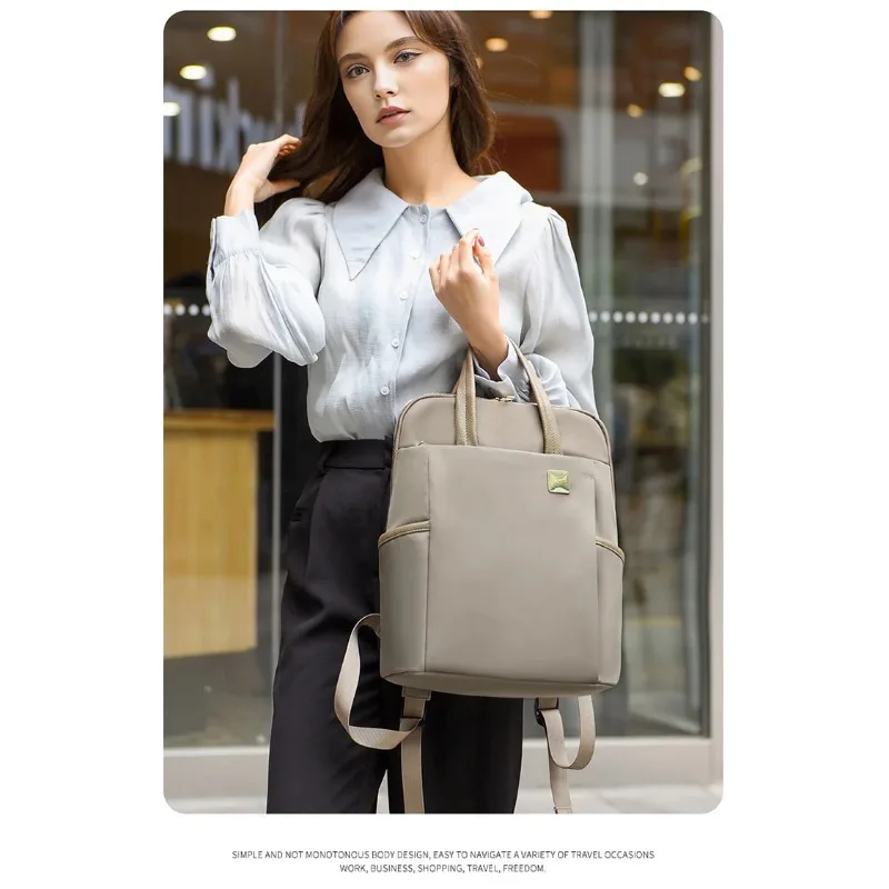 Women Oxford Cloth Backpack Large Capacity, Lightweight, Ideal for Business Commutes, Student Laptop Storage, Travel Outdoor Use