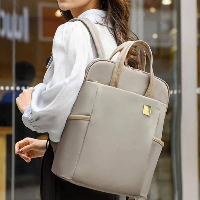 Women Oxford Cloth Backpack Large Capacity, Lightweight, Ideal for Business Commutes, Student Laptop Storage, Travel Outdoor Use