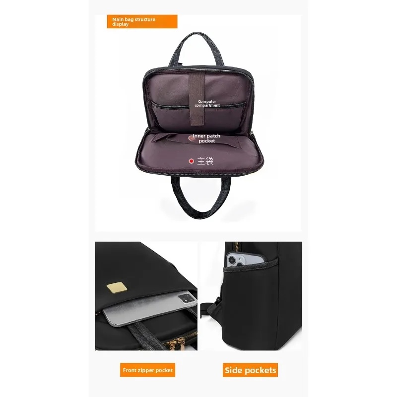 Women Oxford Cloth Backpack Large Capacity, Lightweight, Ideal for Business Commutes, Student Laptop Storage, Travel Outdoor Use