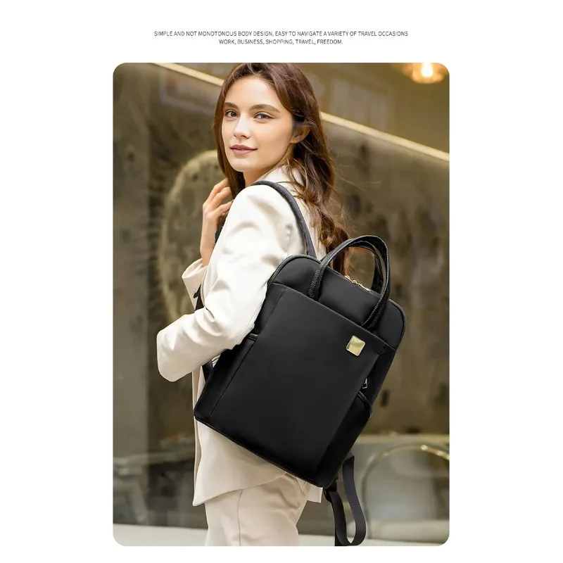 Women Oxford Cloth Backpack Large Capacity, Lightweight, Ideal for Business Commutes, Student Laptop Storage, Travel Outdoor Use