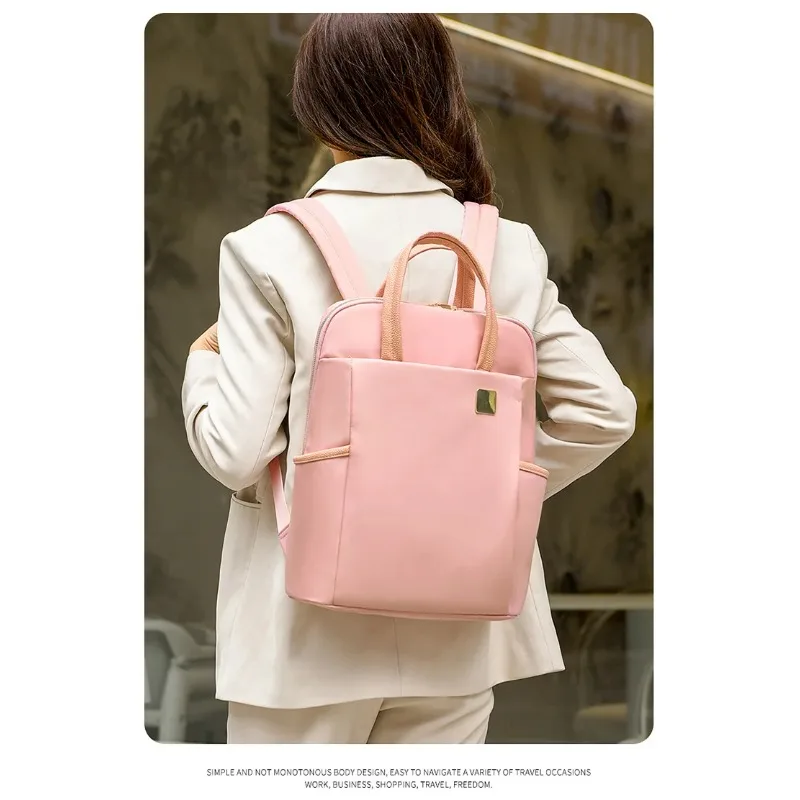 Women Oxford Cloth Backpack Large Capacity, Lightweight, Ideal for Business Commutes, Student Laptop Storage, Travel Outdoor Use