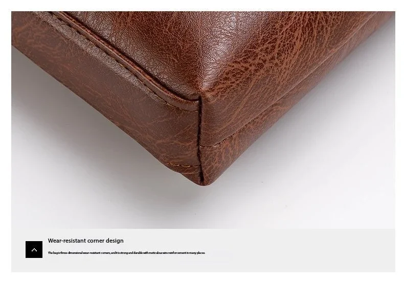 Luxury Brand Men Shoulder Bag For IPAD PU Leather Business Handbag Men Messenger Bag Side Sling Bag Fashion Man Crossbody Bag
