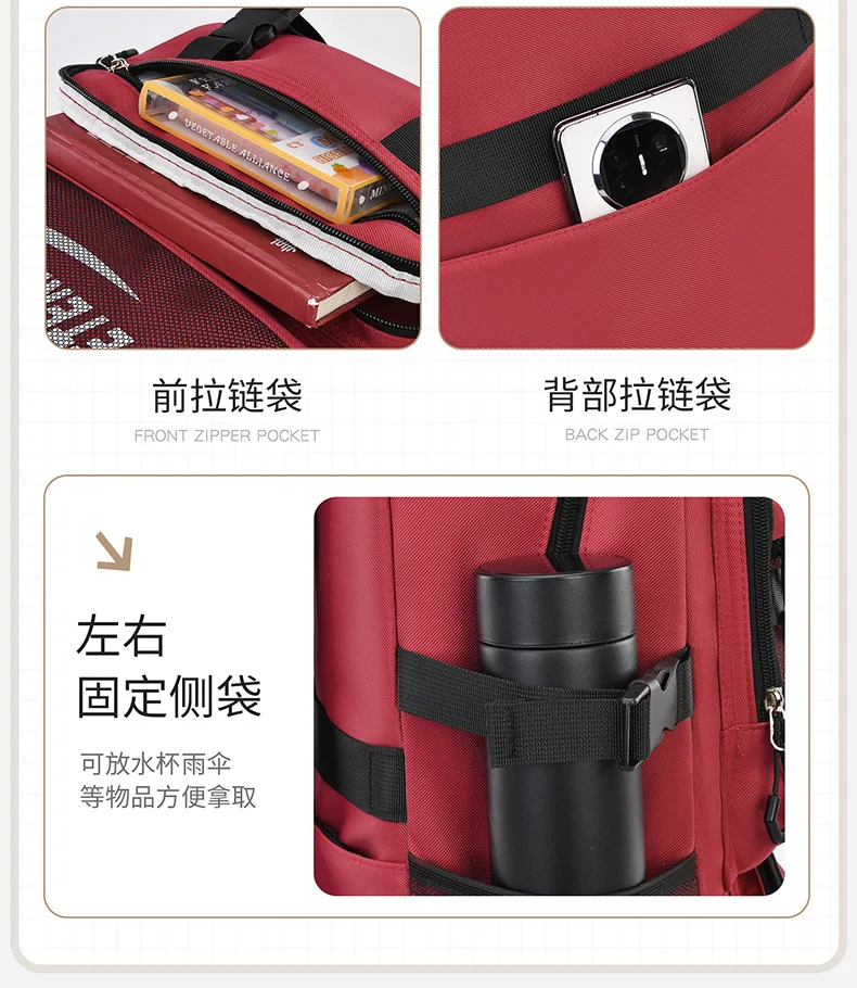 Lightweight Waterproof Kids School Backpack for Boys School Bag Grade 3-6 Large Capacity Casual Travel Shoulder Bag for Students