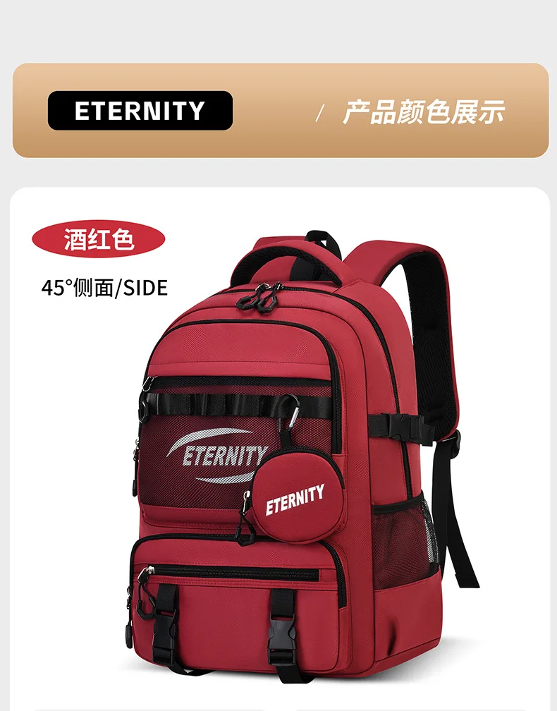 Lightweight Waterproof Kids School Backpack for Boys School Bag Grade 3-6 Large Capacity Casual Travel Shoulder Bag for Students