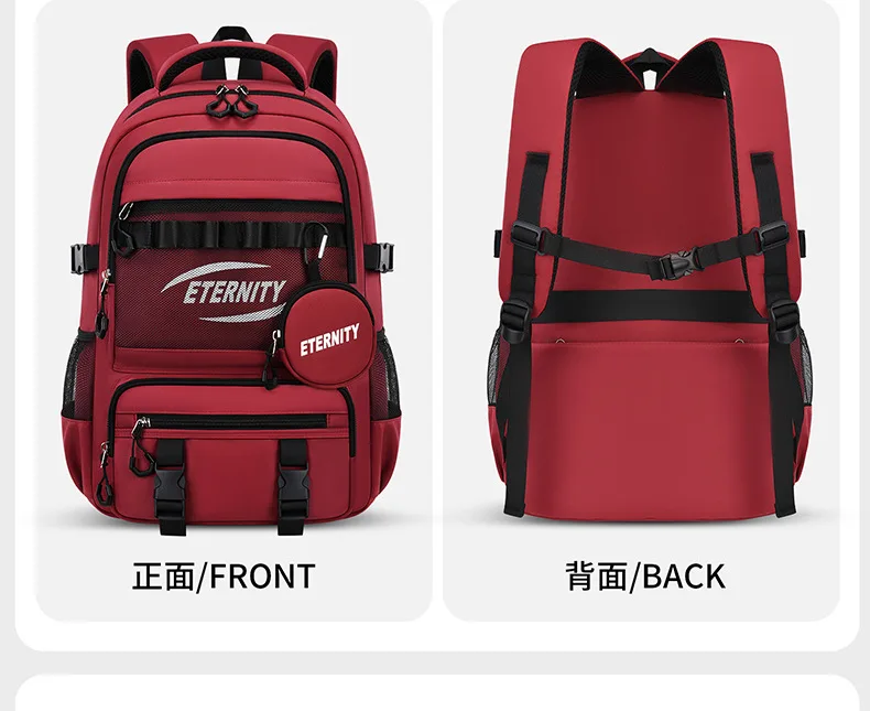 Lightweight Waterproof Kids School Backpack for Boys School Bag Grade 3-6 Large Capacity Casual Travel Shoulder Bag for Students