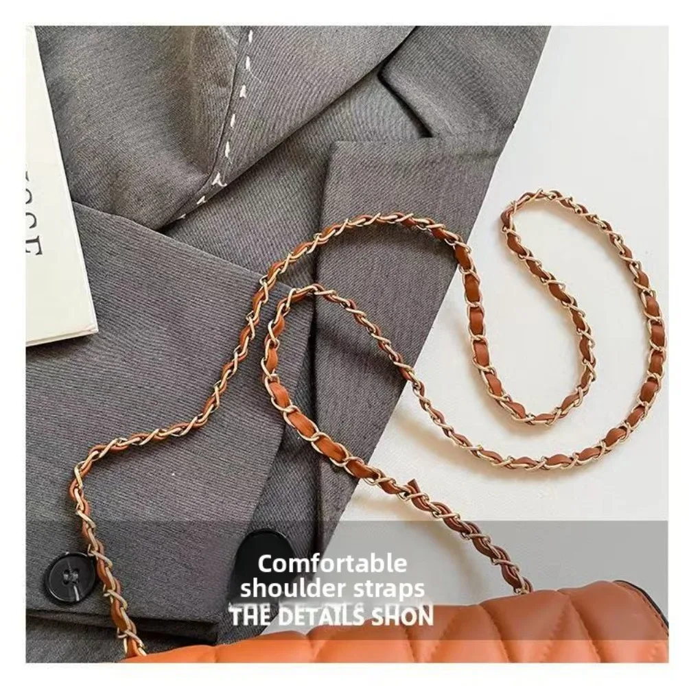 2026 New European Style Small Fragrance Diamond Grid Bag, Light Luxury Women's Single Shoulder Crossbody Women's Bag