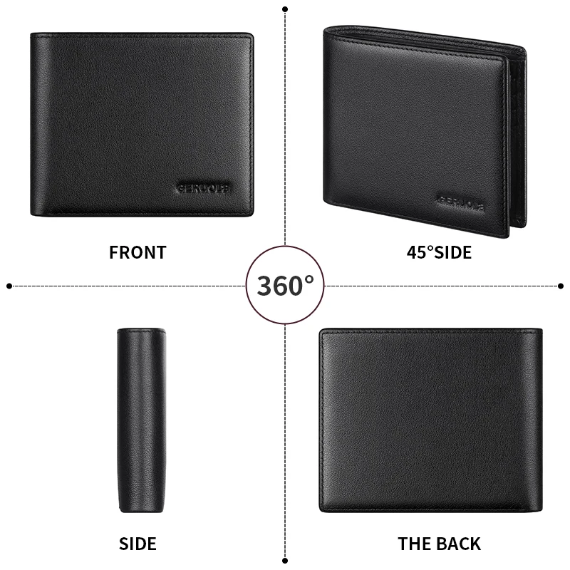 Men's Wallet 2025 New Arrival Genuine Leather Large Capacity Wallet Card Holder Integrated Ultra-Thin Wallet