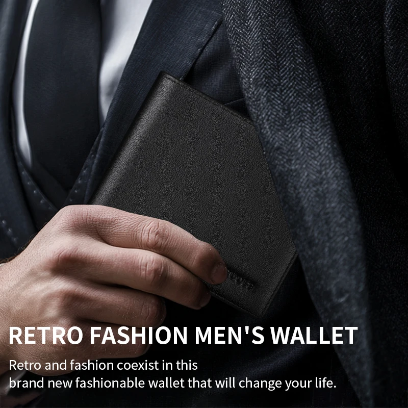 Men's Wallet 2025 New Arrival Genuine Leather Large Capacity Wallet Card Holder Integrated Ultra-Thin Wallet