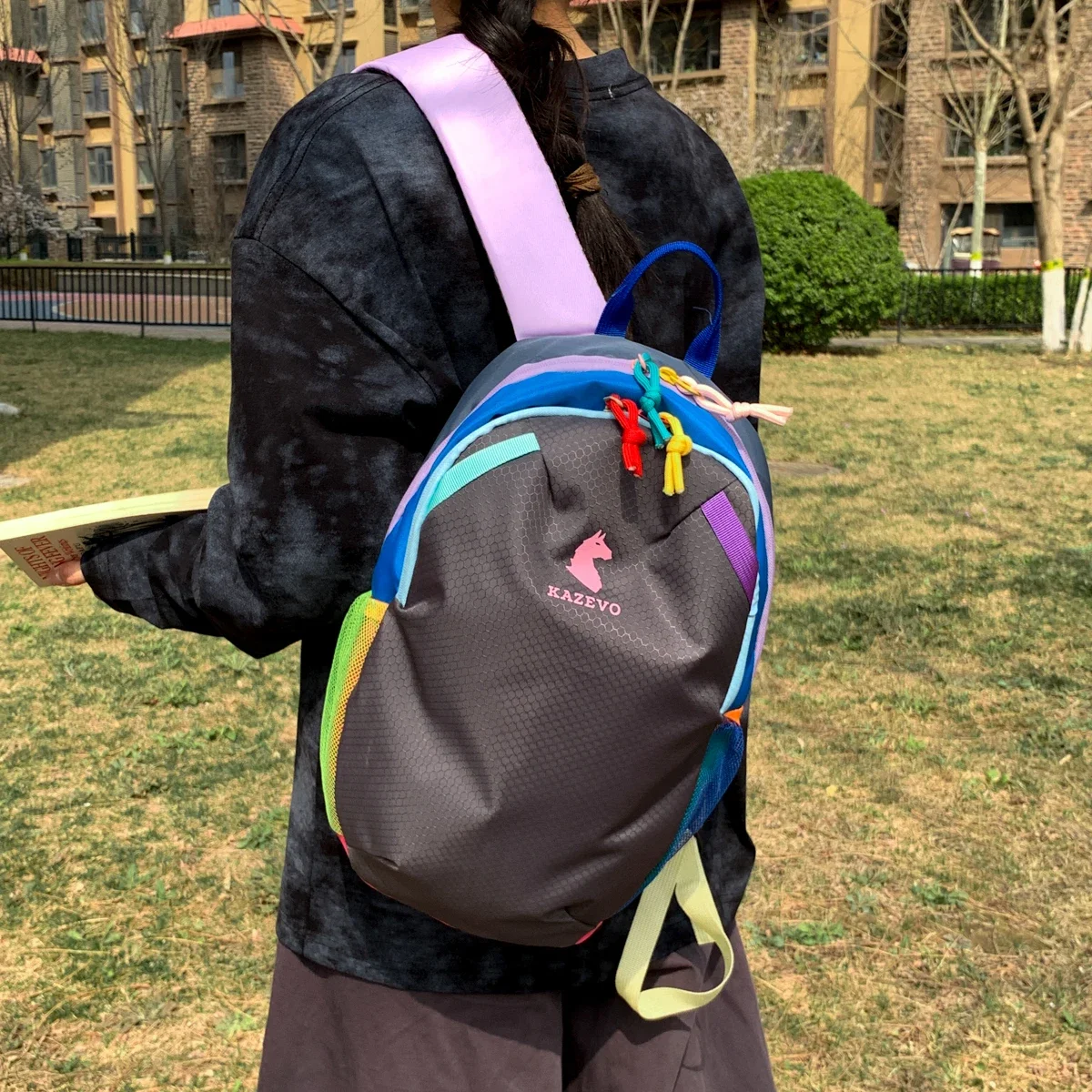 Dopamine Nylon Sports Backpack Lightweight Large Capacity Shoulder Bag Bolso de Hombro Outdoor Hiking Mountaineering
