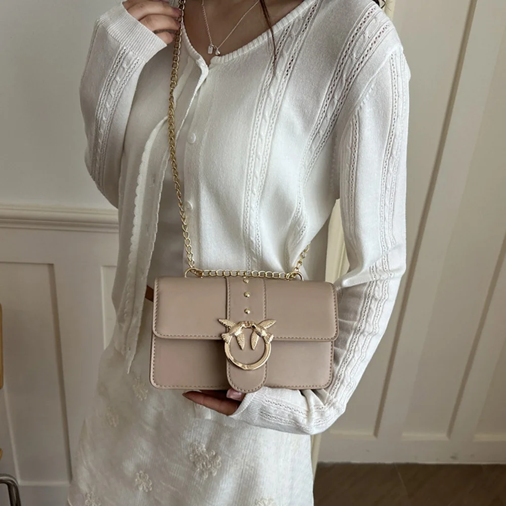 Internet Celebritynew Korean-style Chain Shoulder Crossbody Bag, Fashionable Versatile Small Square Bag For Women