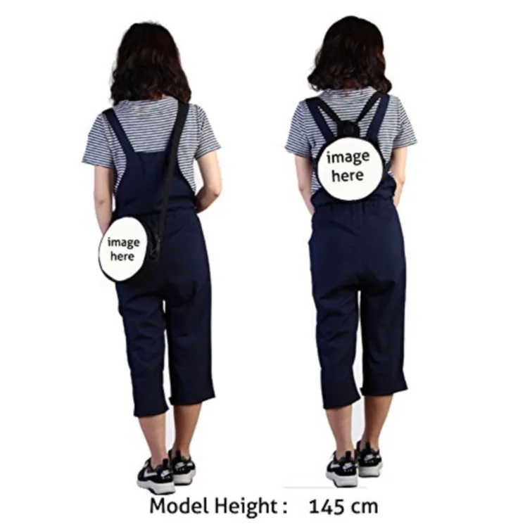 Record Floral Print Round Shoulder Bag Casual Messenger Bag for Woman Best Gifts 2D Flat Casual Daily Crossbody Bag Accessories