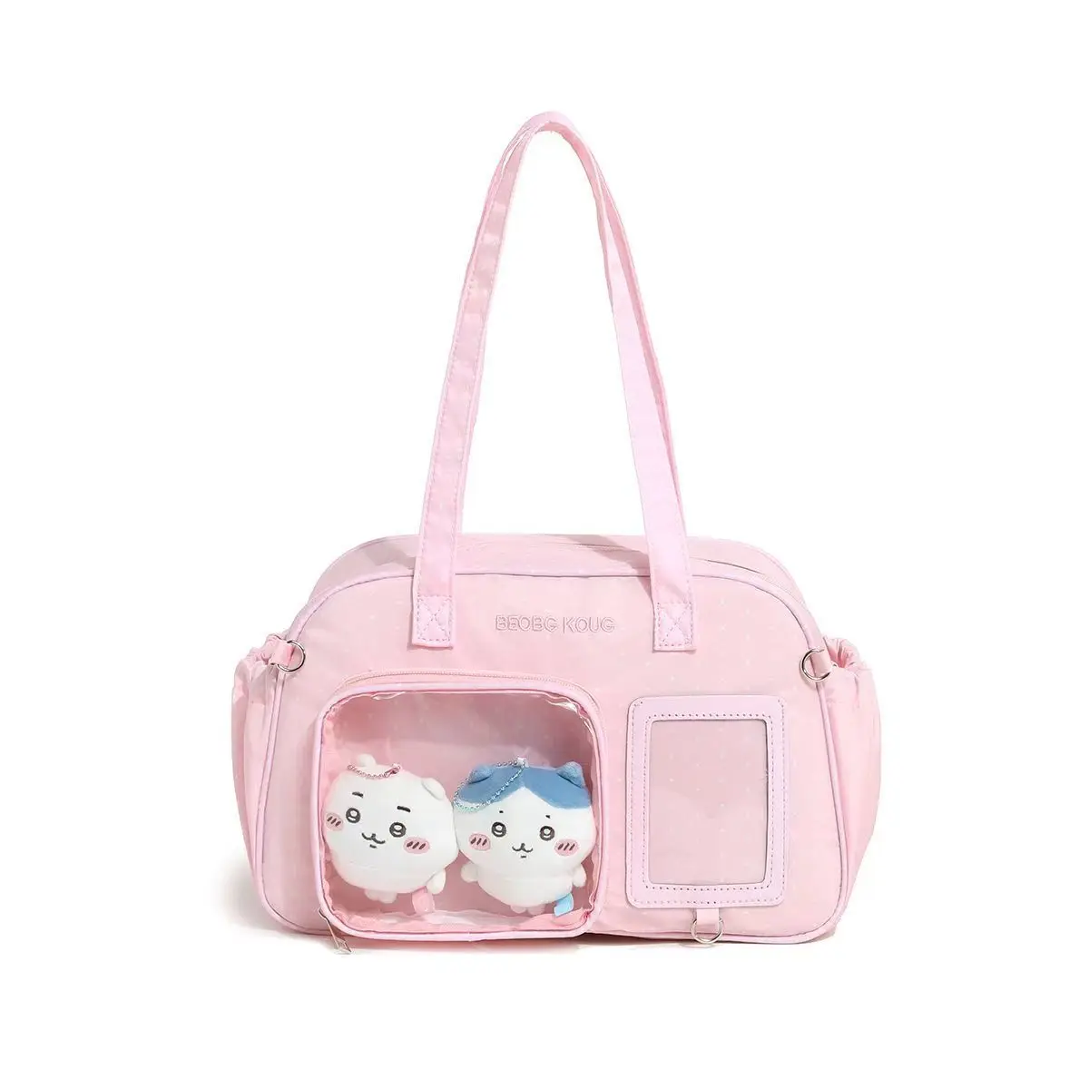 Minimalist Solid Color Ita Bag Polka Dot Wing Decor Shoulder Crossbody Bag INS Style Cute Wing Pattern Ita Bag