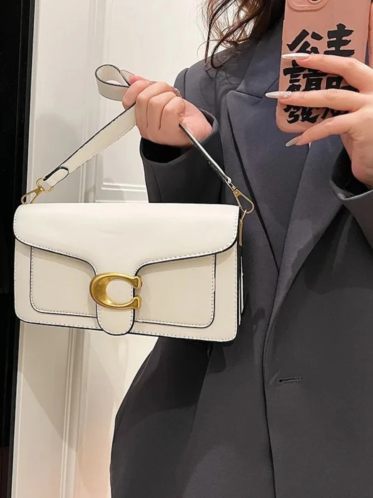 New Niche Bag Women's Premium Texture Solid Color Simple and Versatile Small Square Bag Commuter Multi-Compartment Shoulder Bag