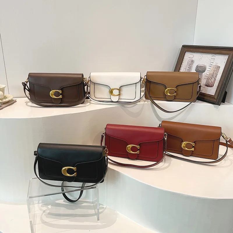 New Niche Bag Women's Premium Texture Solid Color Simple and Versatile Small Square Bag Commuter Multi-Compartment Shoulder Bag