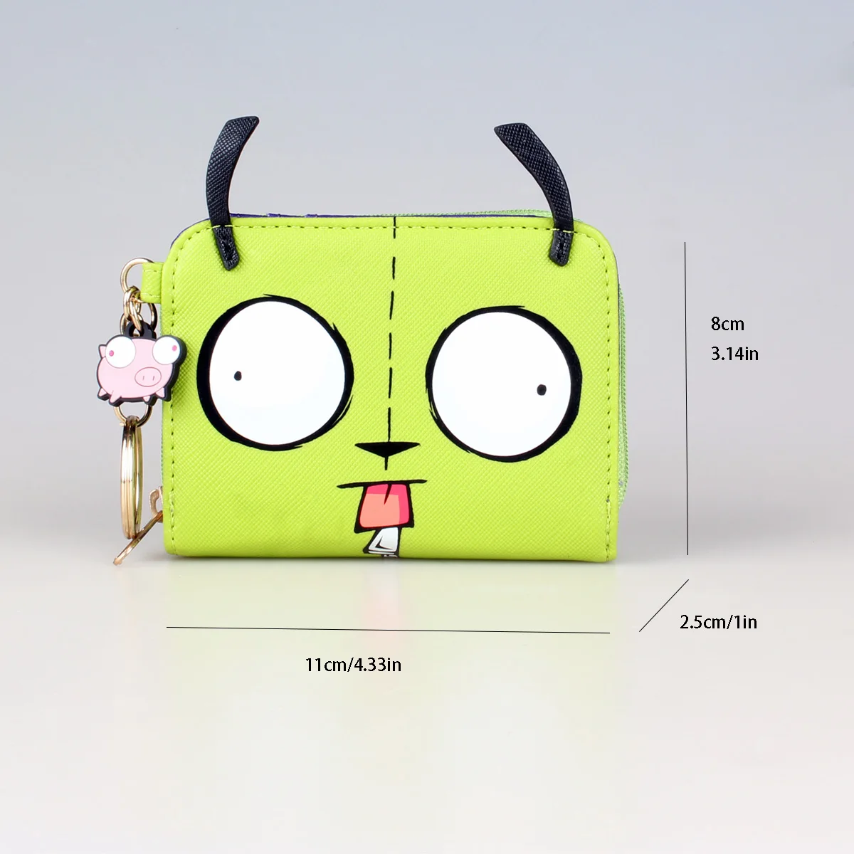 High-Quality 3D Stereo Trifold Wallet Fashion Personalized Card Holder Coin Purse ID Window