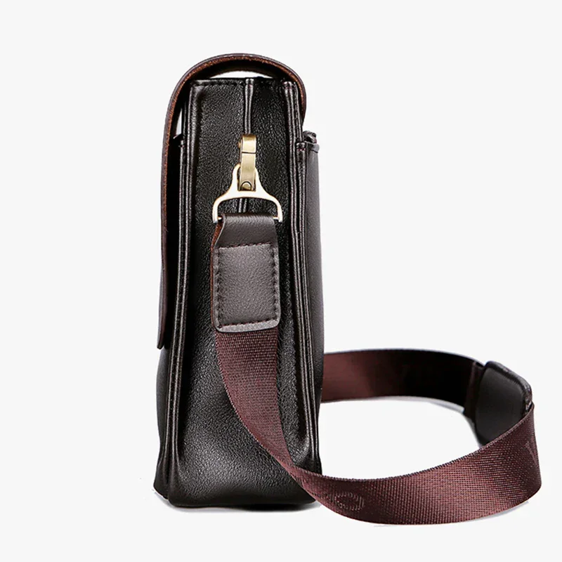 The Leisure Business Single Shoulder Bag Polo Vertical Bag Man Trend Inclined Shoulder Bag Business official documents men's bag