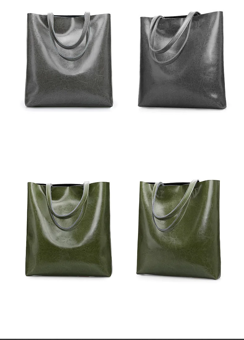 Women Genuine Leather Shoulder Bags Retro Fashion Designer Bag Large Capacity Female Versatile Tote Bag Portable Phone Bag Girl