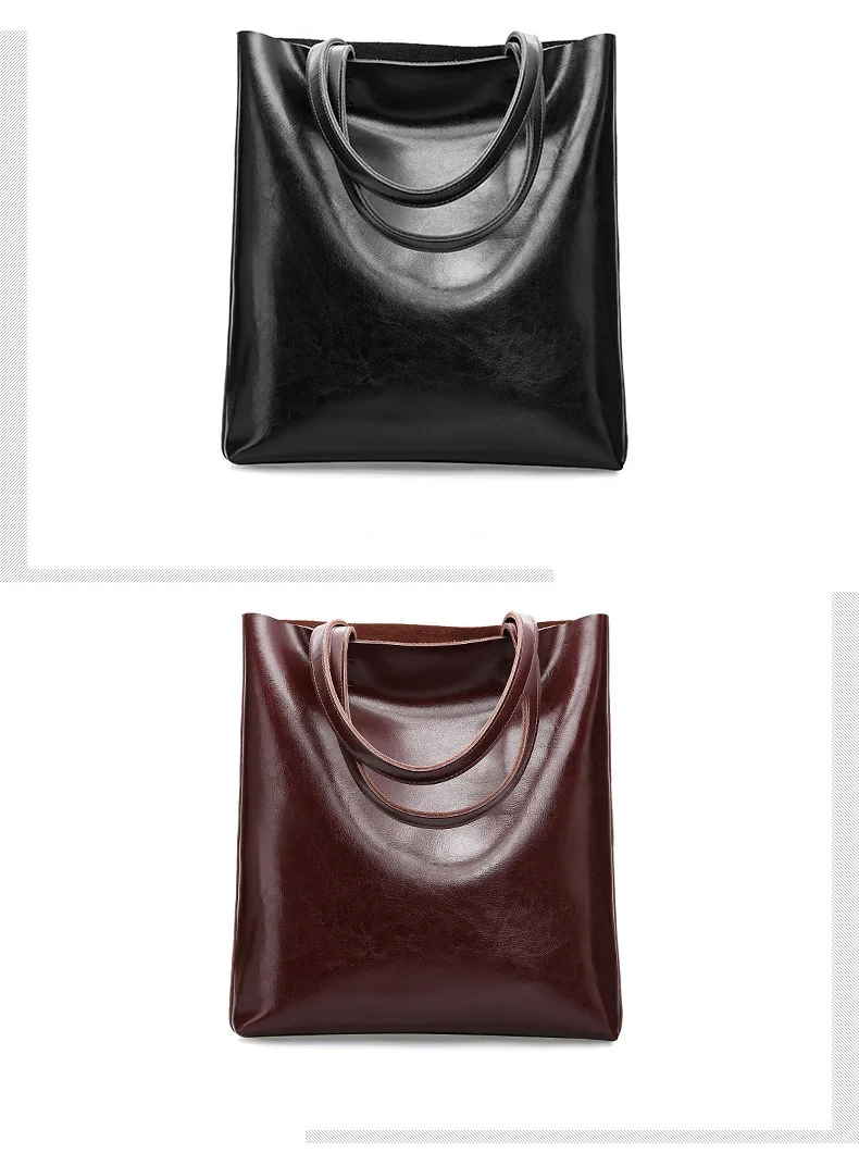Women Genuine Leather Shoulder Bags Retro Fashion Designer Bag Large Capacity Female Versatile Tote Bag Portable Phone Bag Girl