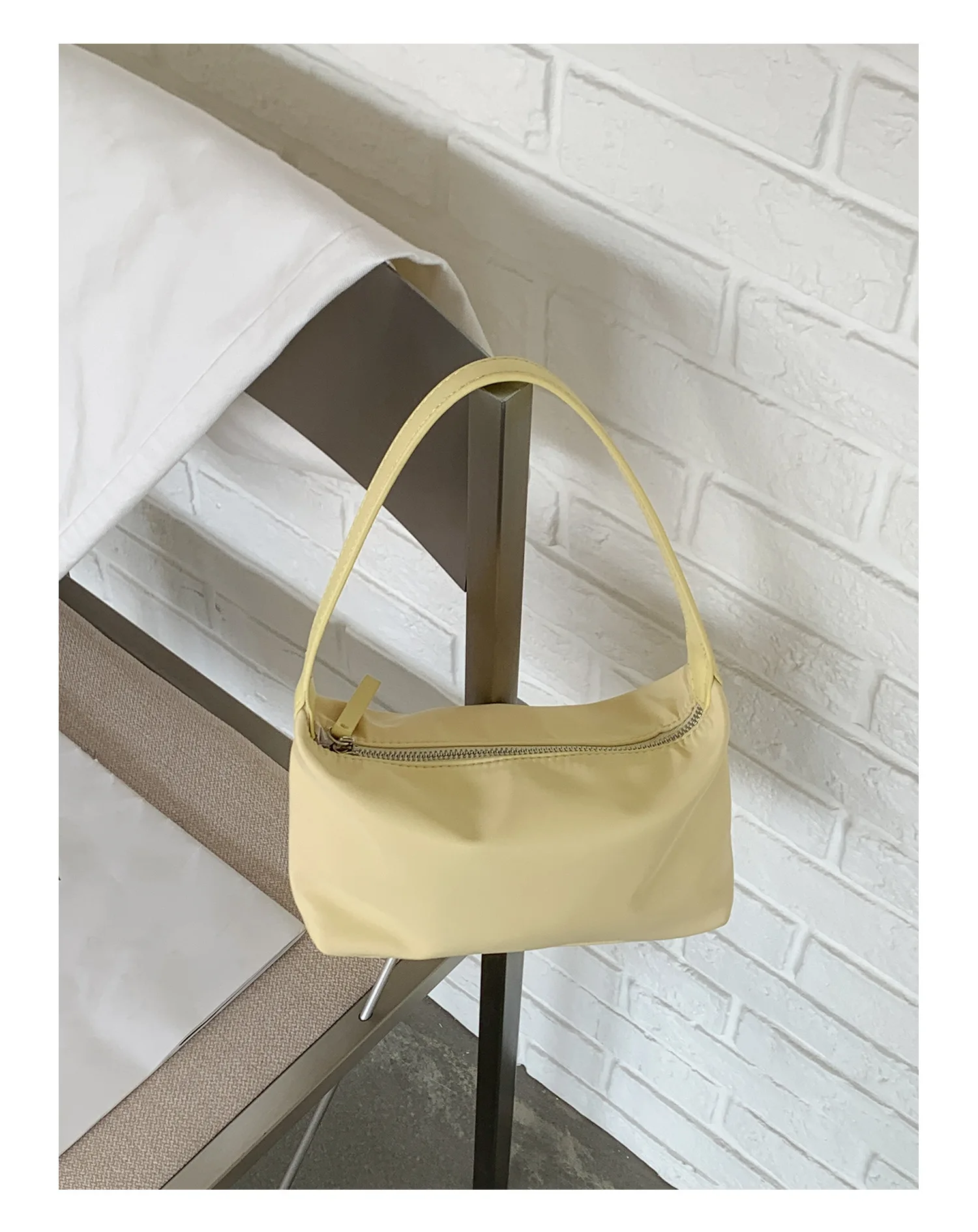 Summer Nylon Top-Handle Bags Ins Style Small Crossbody Shoulder Bags Simple Casual New Fashionable and Versatile Handbag