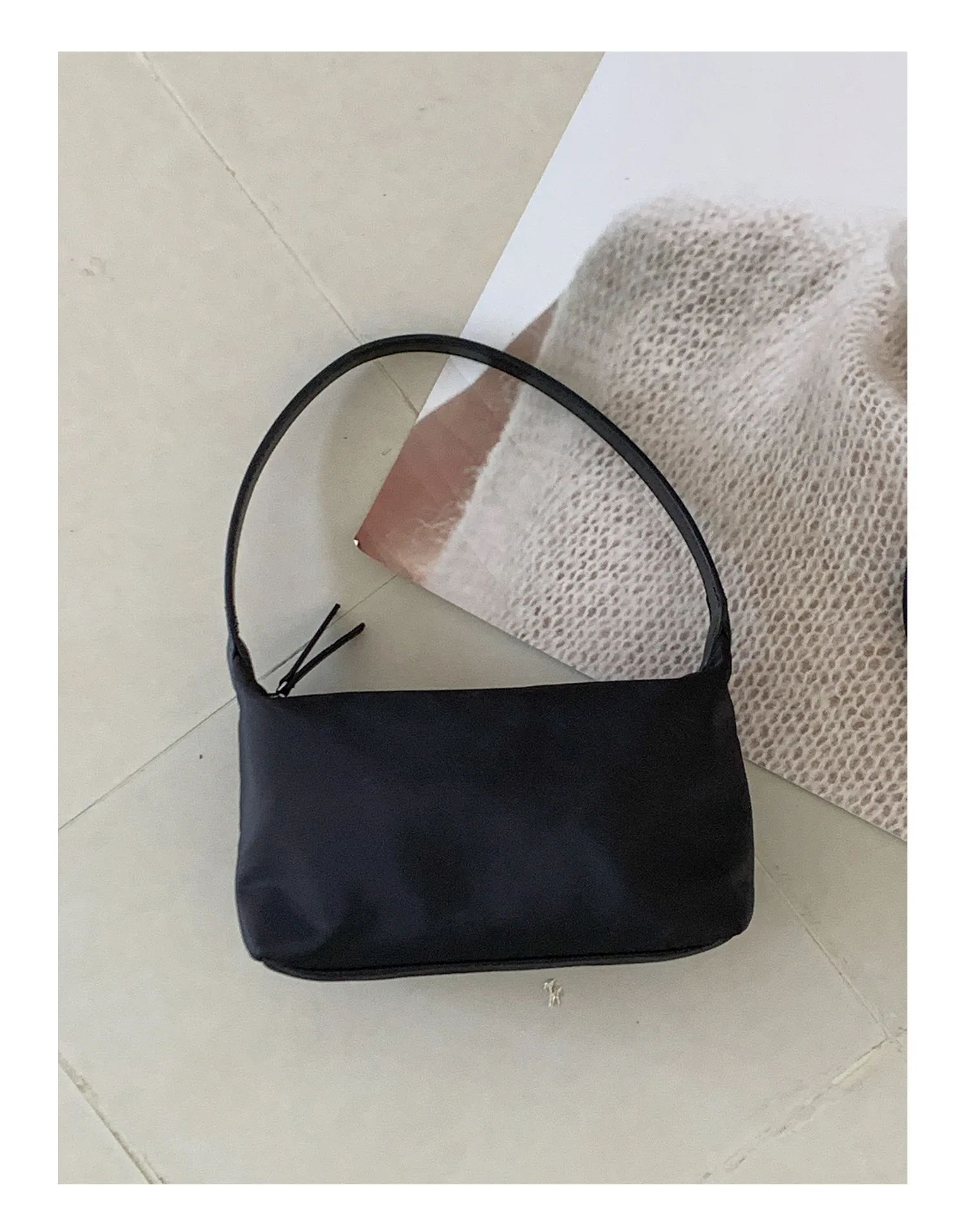 Summer Nylon Top-Handle Bags Ins Style Small Crossbody Shoulder Bags Simple Casual New Fashionable and Versatile Handbag