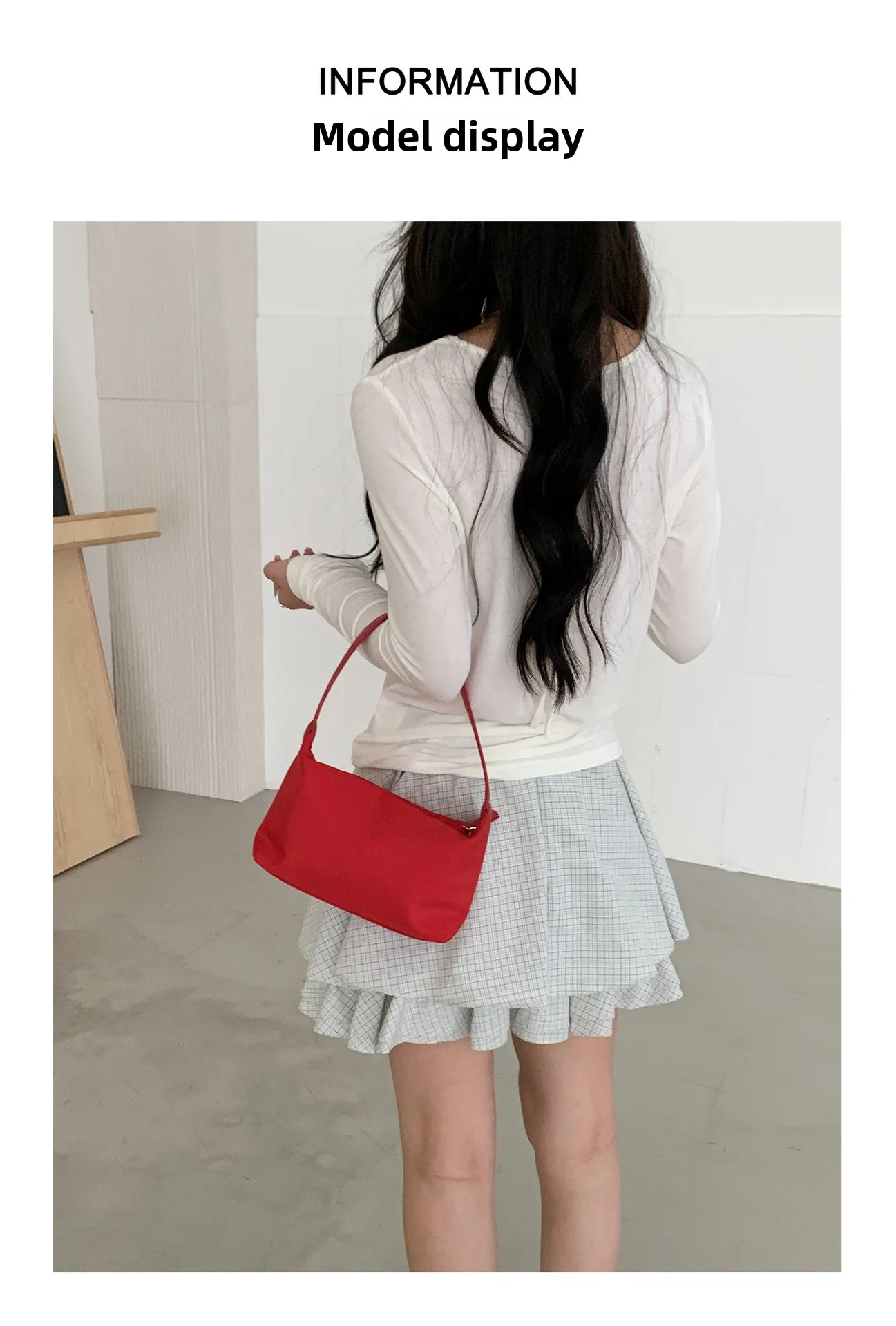 Summer Nylon Top-Handle Bags Ins Style Small Crossbody Shoulder Bags Simple Casual New Fashionable and Versatile Handbag