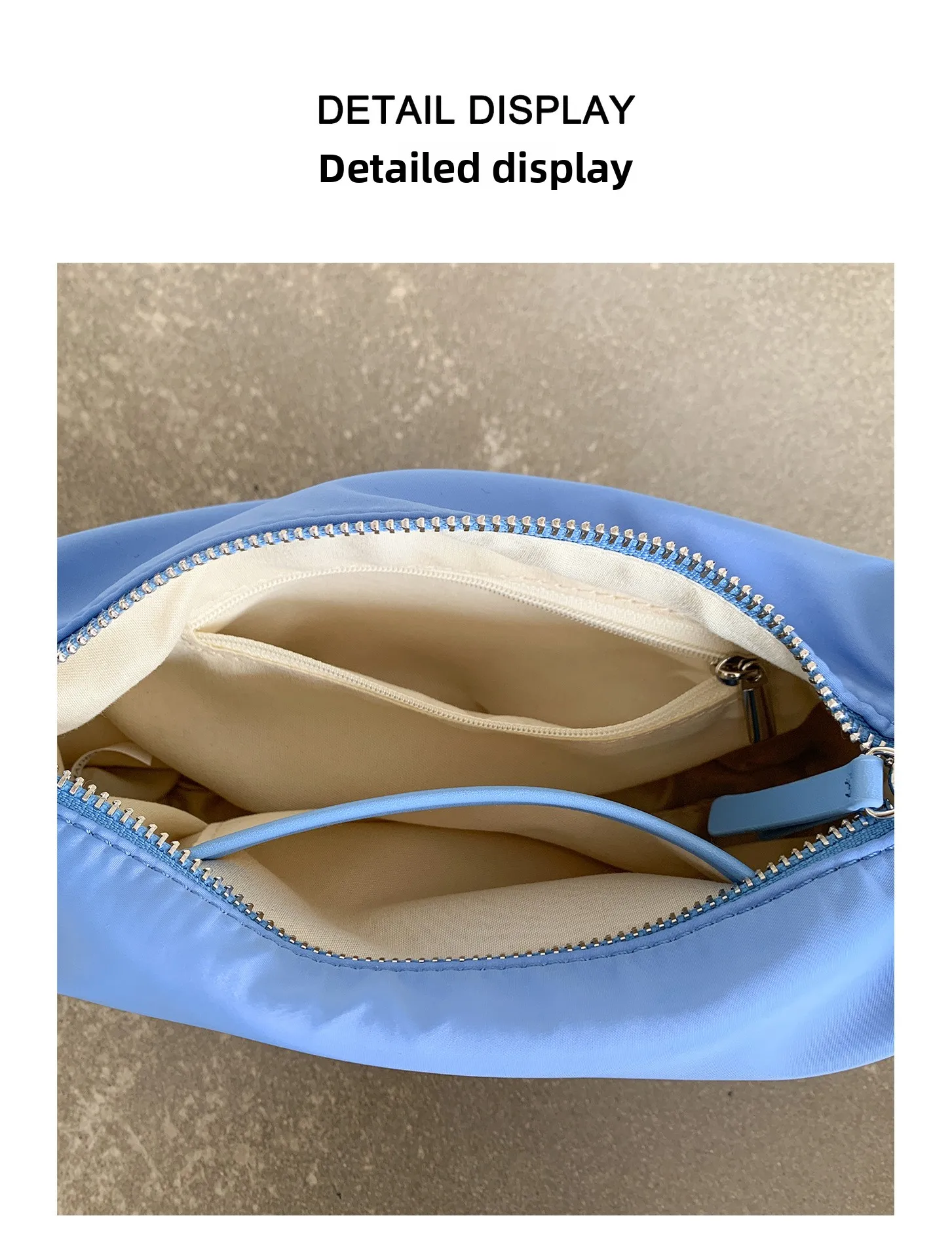 Summer Nylon Top-Handle Bags Ins Style Small Crossbody Shoulder Bags Simple Casual New Fashionable and Versatile Handbag