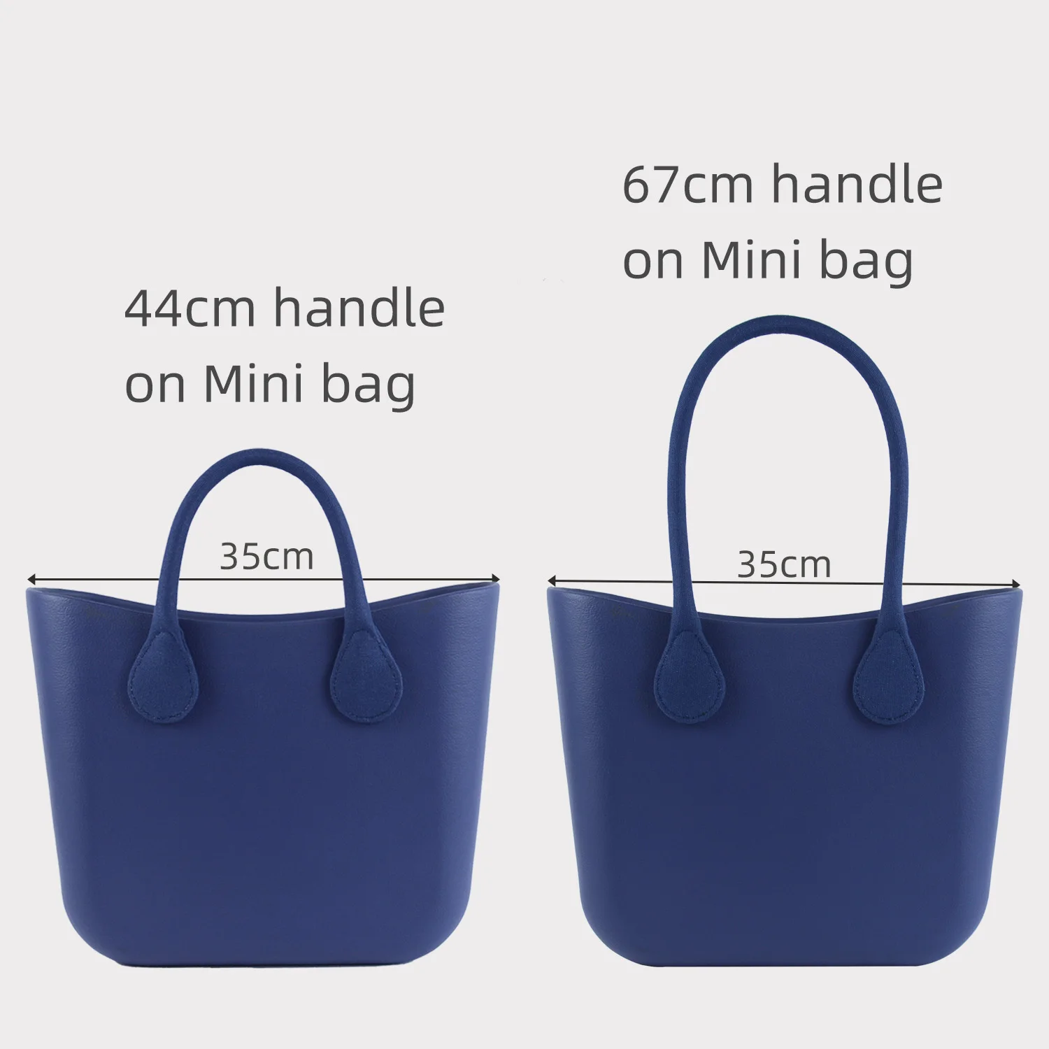 2025 TANQU New Long Short Round Solid Color Canvas Fabric Handle for Obag Classic Mini O Bag Women's Shoulder Handbag