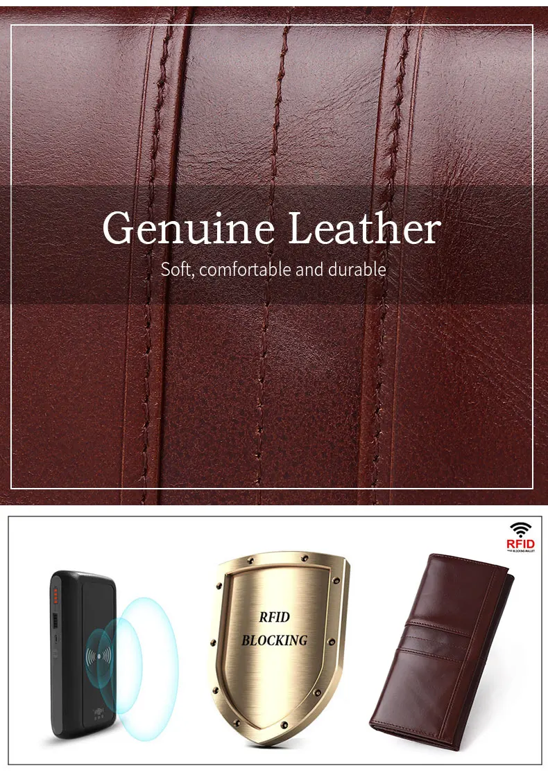 SCHLATUM Women Leather  Wallet Long Multifunction Business Card Holder Purse Brand Fashion Female Purse