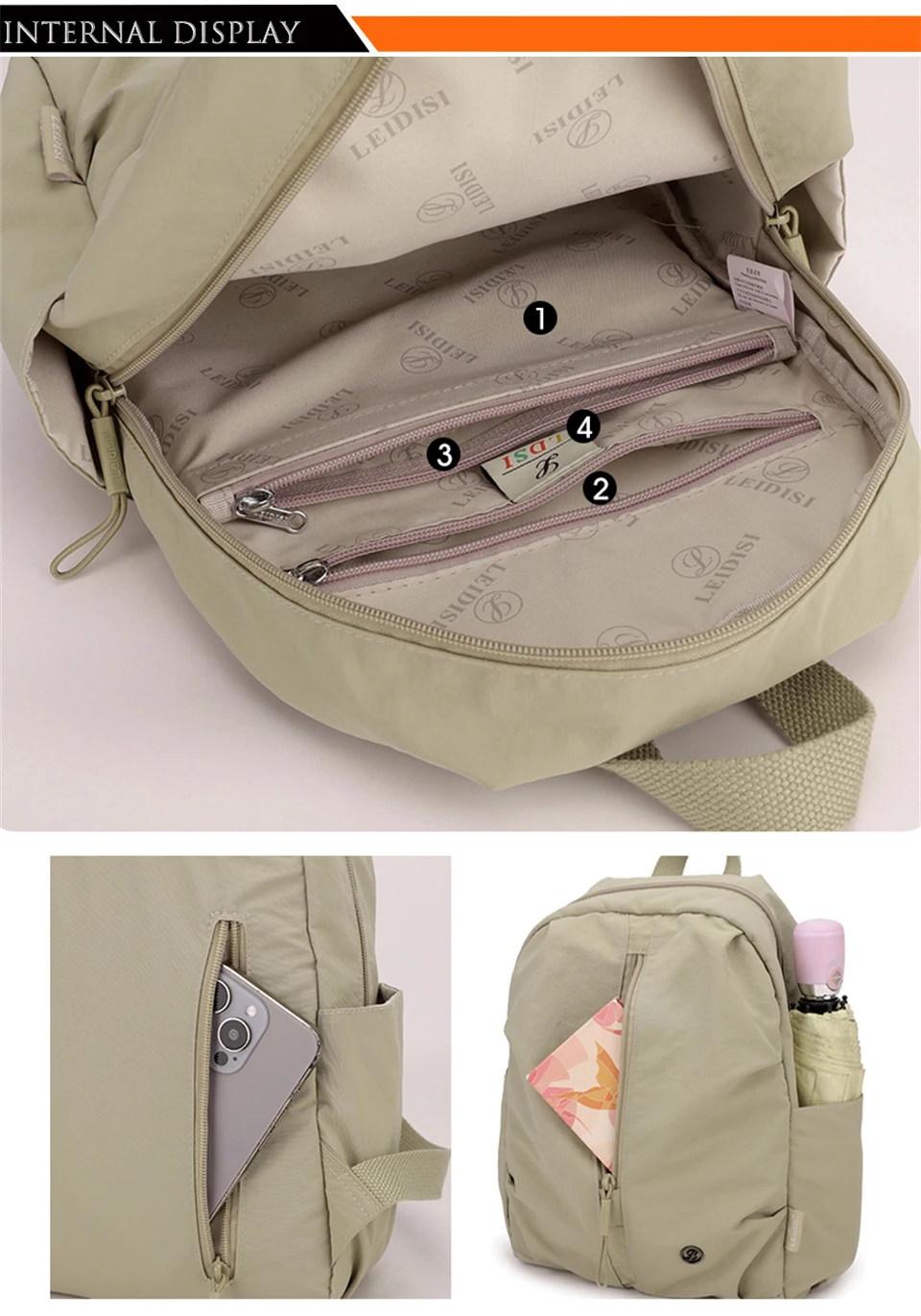 Fashion Backpacks Designer Waterproof Nylon Daypack Women Lightweight School Back Pack Ladies Large Capacity Travel Rucksack