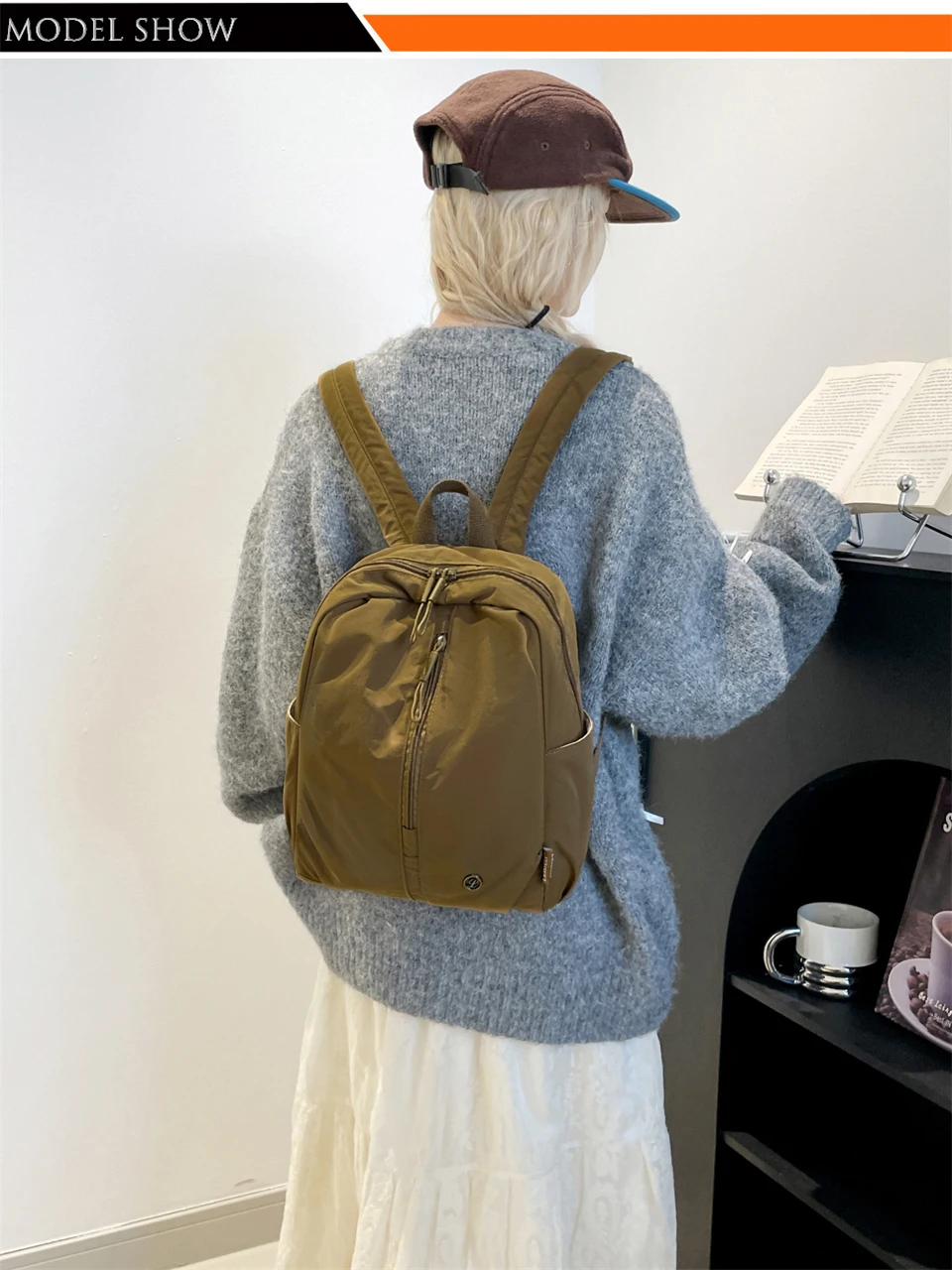 Fashion Backpacks Designer Waterproof Nylon Daypack Women Lightweight School Back Pack Ladies Large Capacity Travel Rucksack
