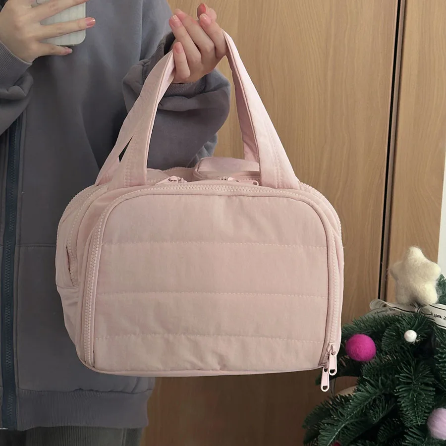 New Women's Cosmetic Bag Portable Storage Bag Large Capacity Luxury Makeup Bag Travel Organizer Essentials Toiletry Bags
