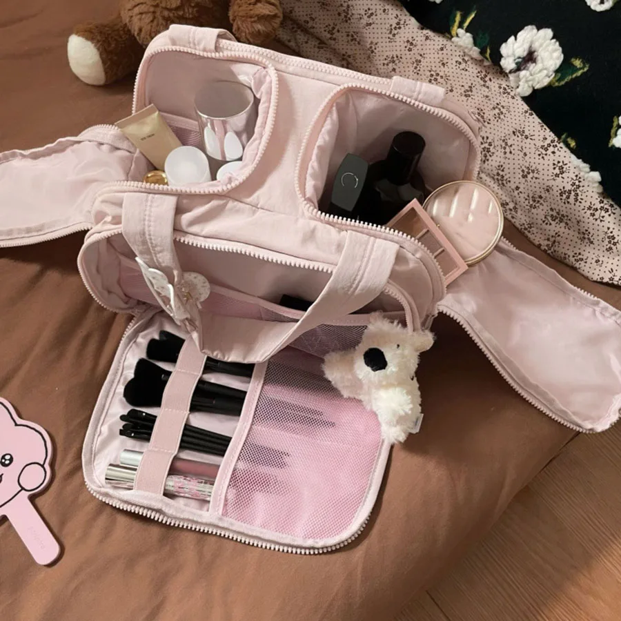New Women's Cosmetic Bag Portable Storage Bag Large Capacity Luxury Makeup Bag Travel Organizer Essentials Toiletry Bags