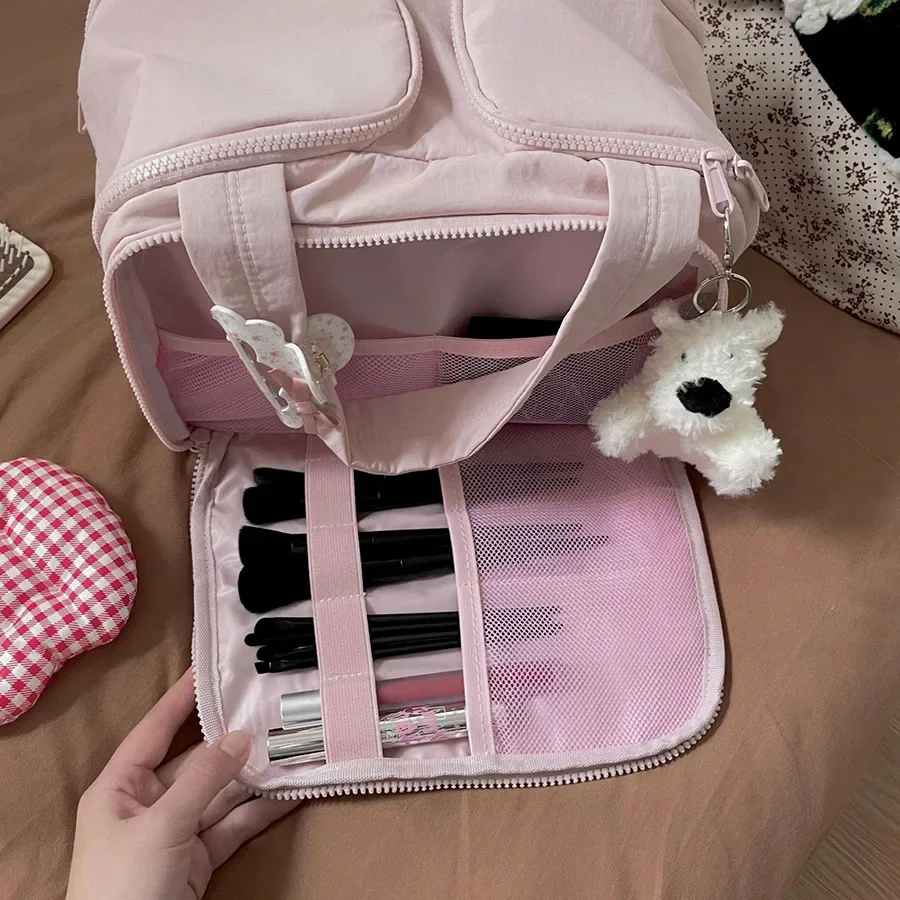 New Women's Cosmetic Bag Portable Storage Bag Large Capacity Luxury Makeup Bag Travel Organizer Essentials Toiletry Bags