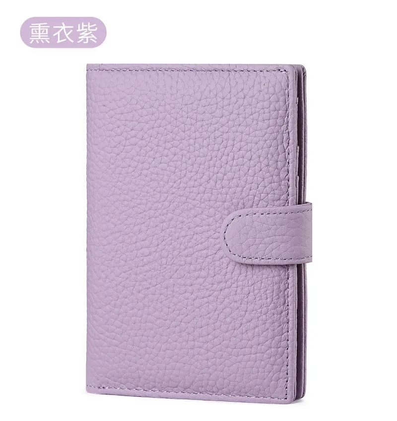 Luxury Genuine Leather Passport Holder Cover Travel Wallet RFID Blocking Card Bag Ticket Holder Travel Accessories for Women Man