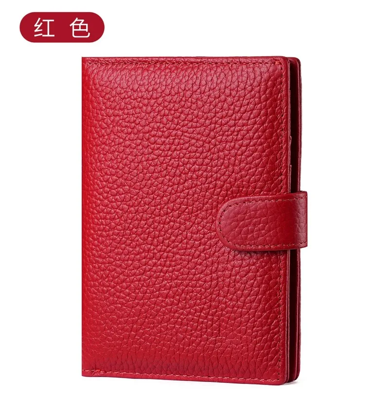 Luxury Genuine Leather Passport Holder Cover Travel Wallet RFID Blocking Card Bag Ticket Holder Travel Accessories for Women Man