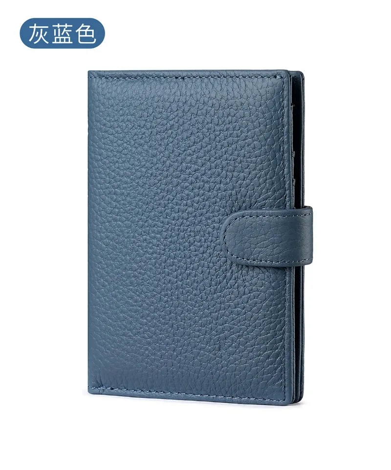 Luxury Genuine Leather Passport Holder Cover Travel Wallet RFID Blocking Card Bag Ticket Holder Travel Accessories for Women Man