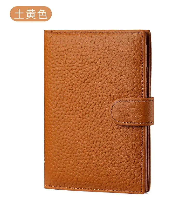 Luxury Genuine Leather Passport Holder Cover Travel Wallet RFID Blocking Card Bag Ticket Holder Travel Accessories for Women Man