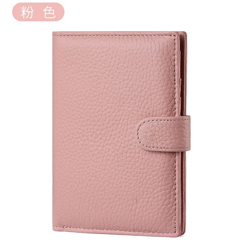 Luxury Genuine Leather Passport Holder Cover Travel Wallet RFID Blocking Card Bag Ticket Holder Travel Accessories for Women Man